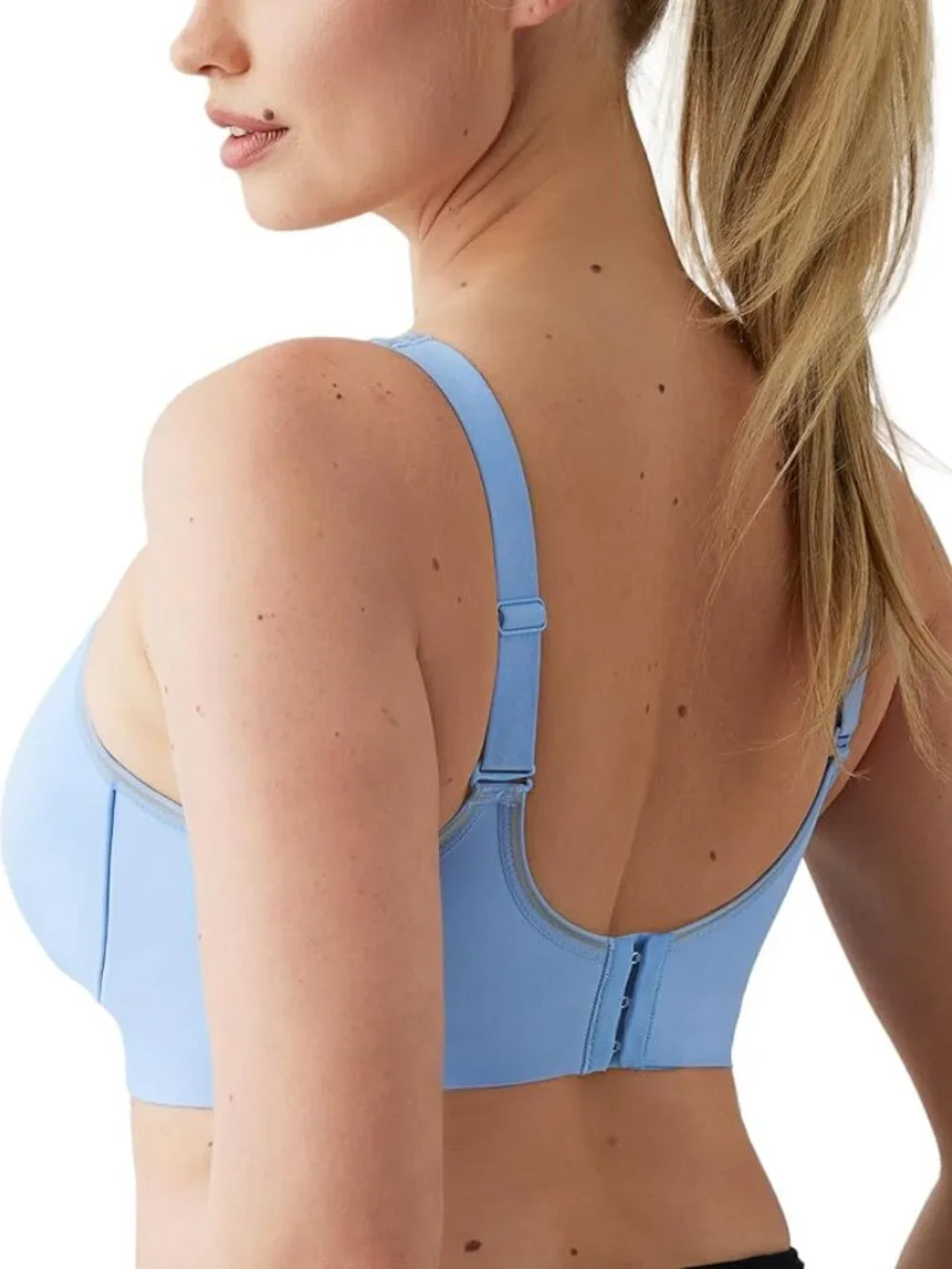 Wacoal 855302 Underwire Sports Bra 38D Blue High Impact